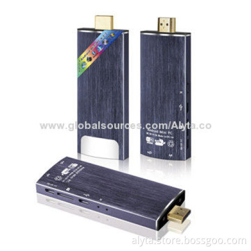 Android Mini PC, Wholesale Chipset, CPU Rockchip 3188 Quad-core 1.2-1.4Ghz, GPU: Mali-400MP4